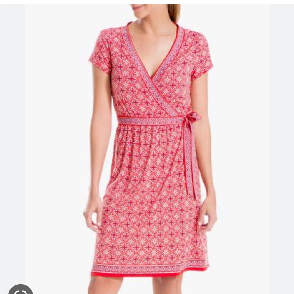 Max Studio Printed Wrap Dress— M